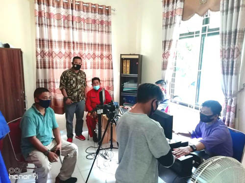 Pemdes Koto Sentajo Gandeng Disdukpencapil Kuansing Perekaman E-KTP 